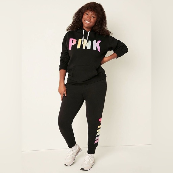 Victoria's Secret PINK Everyday Lounge Perfect Full-Zip Hoodie and Joggers Set - Picture 7 of 9